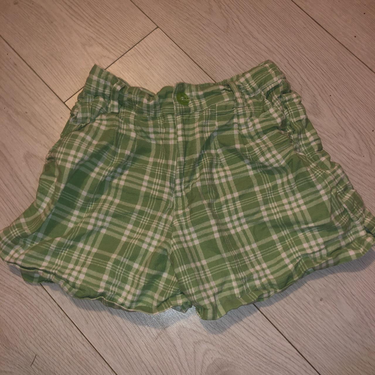 Motel rocks XS green tartan Rlly cute