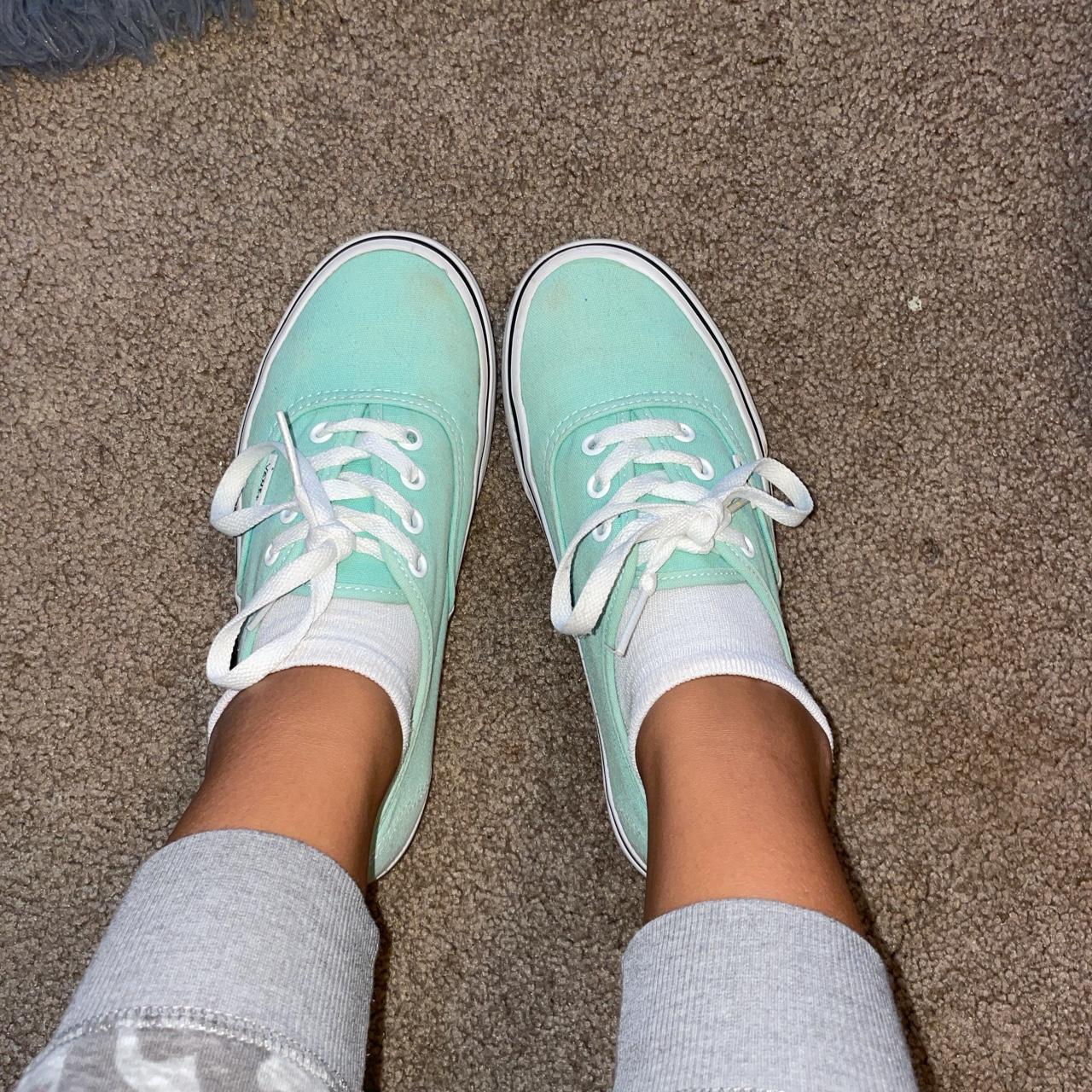 Women s Men s Teal authentic Vans Good condition