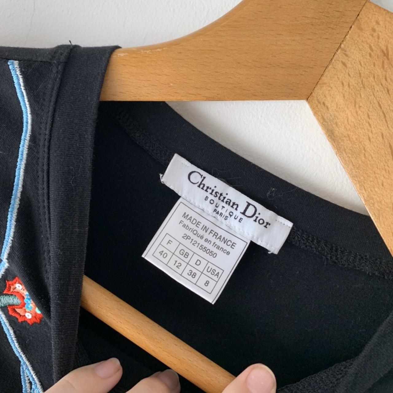 Christian Dior embroidered t-shirt! Designed when | Depop
