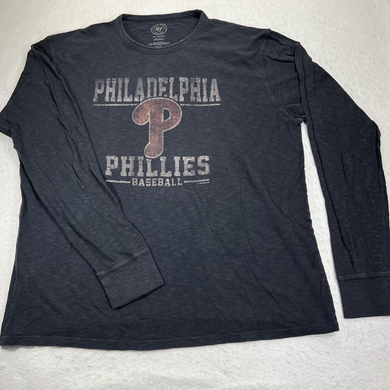 Brand New Philadelphia Phillies Full Zip Black - Depop