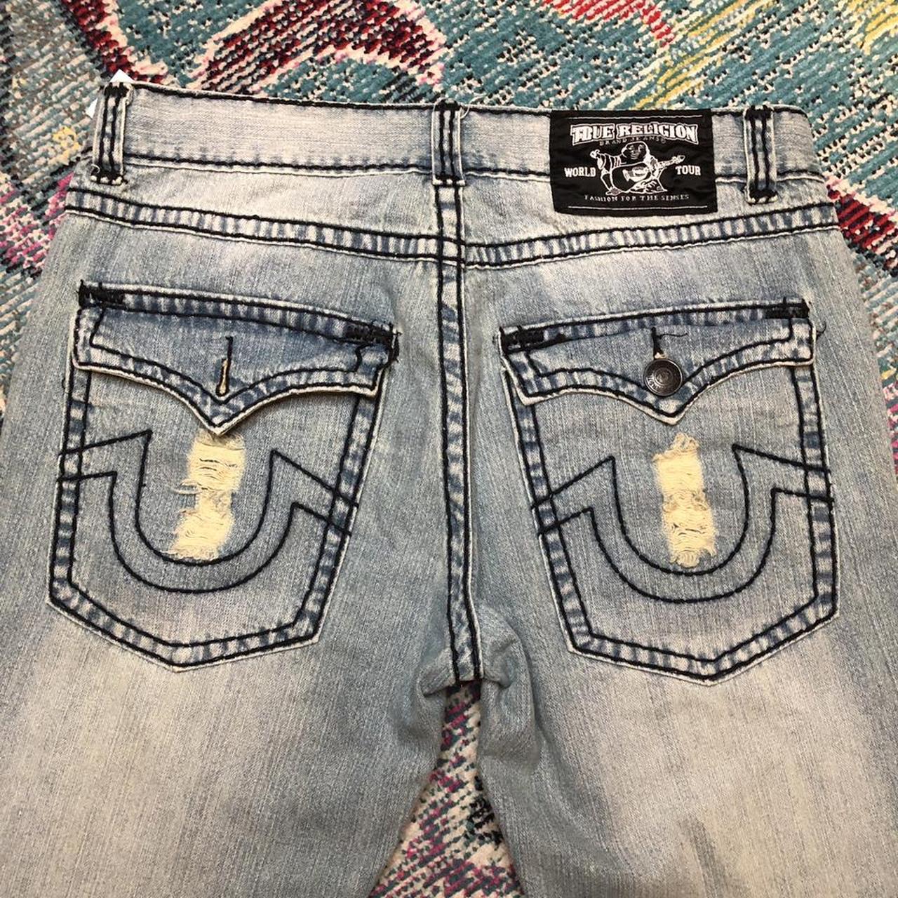 true religion baggy jeans size 38 one of the back... - Depop