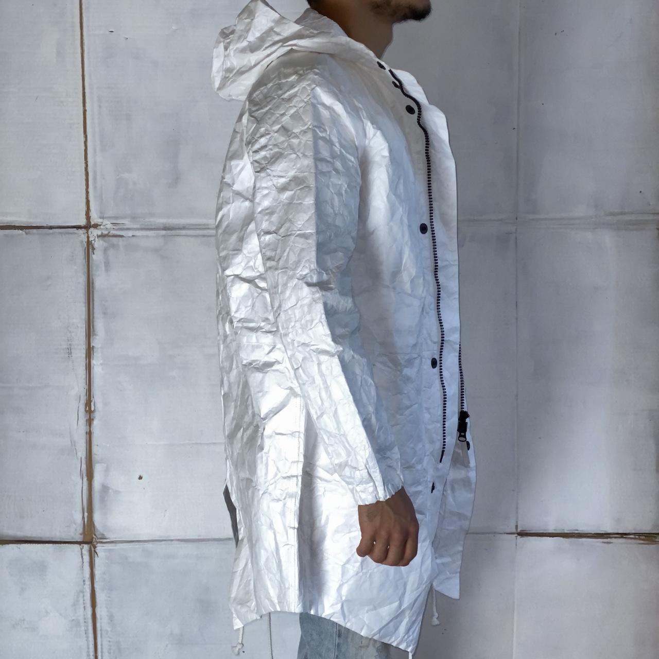 LOG chair jacket tyvek silver DuPont™ Tyvek™ Lab Coats, Zipper