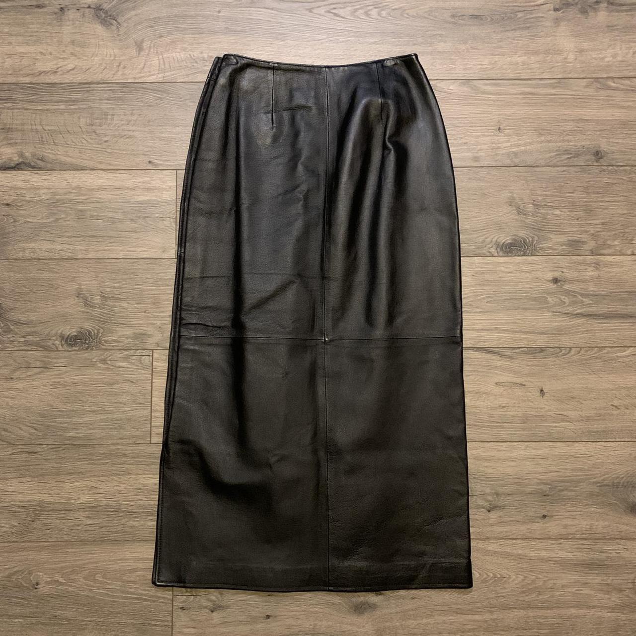 Women's Black and Silver Skirt | Depop