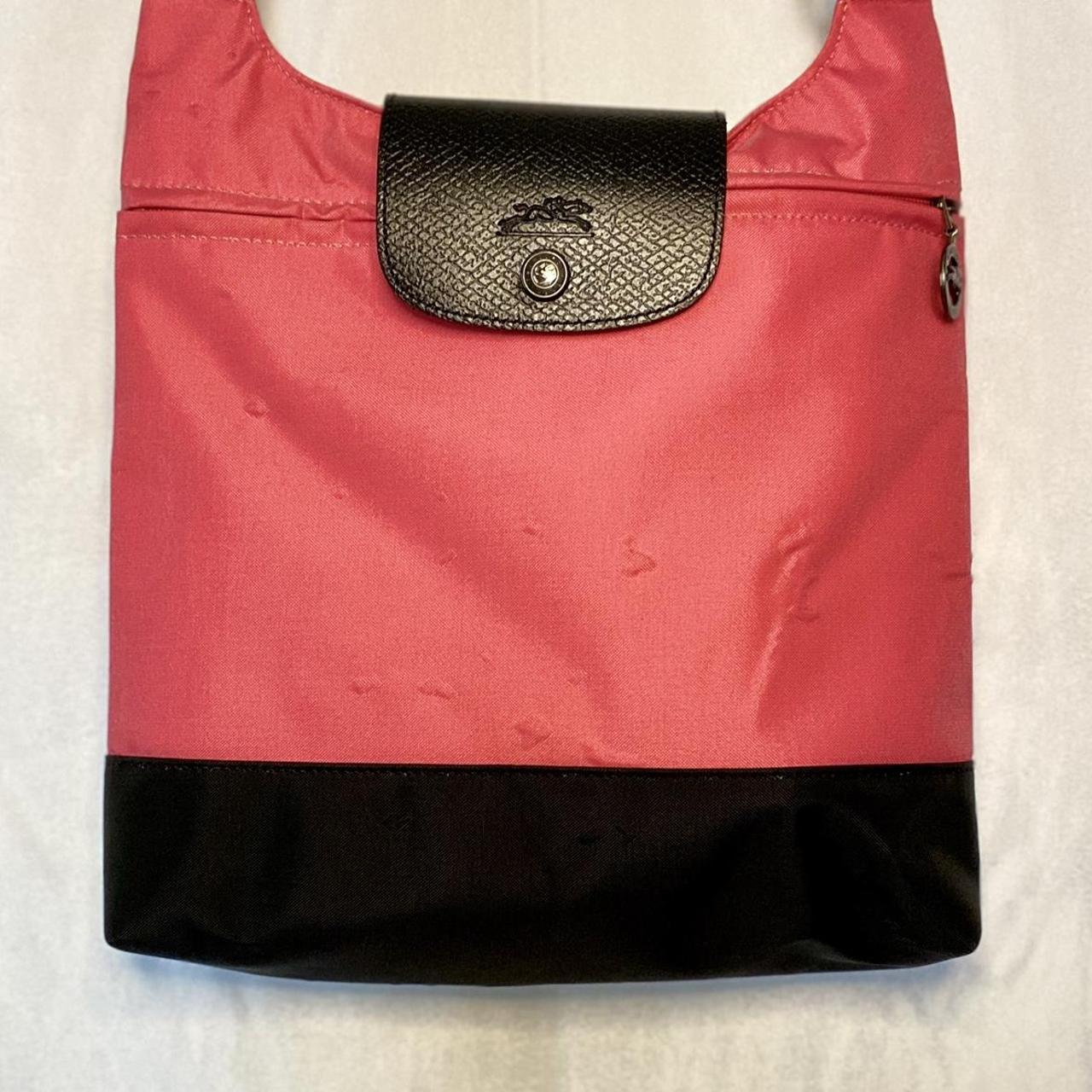 Pink, Longchamp crossbody bag. Never used, but... Depop