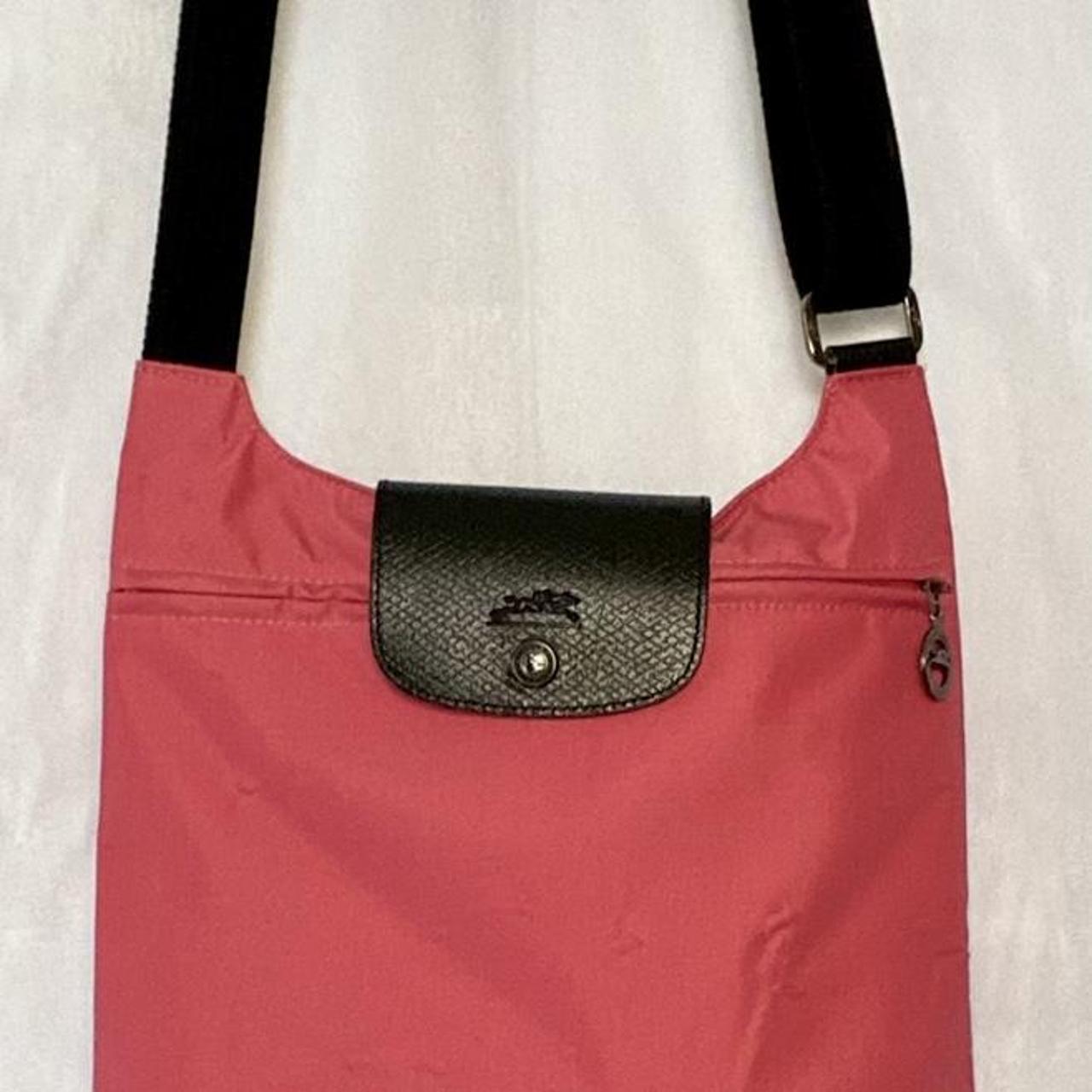Pink, Longchamp crossbody bag. Never used, but... Depop