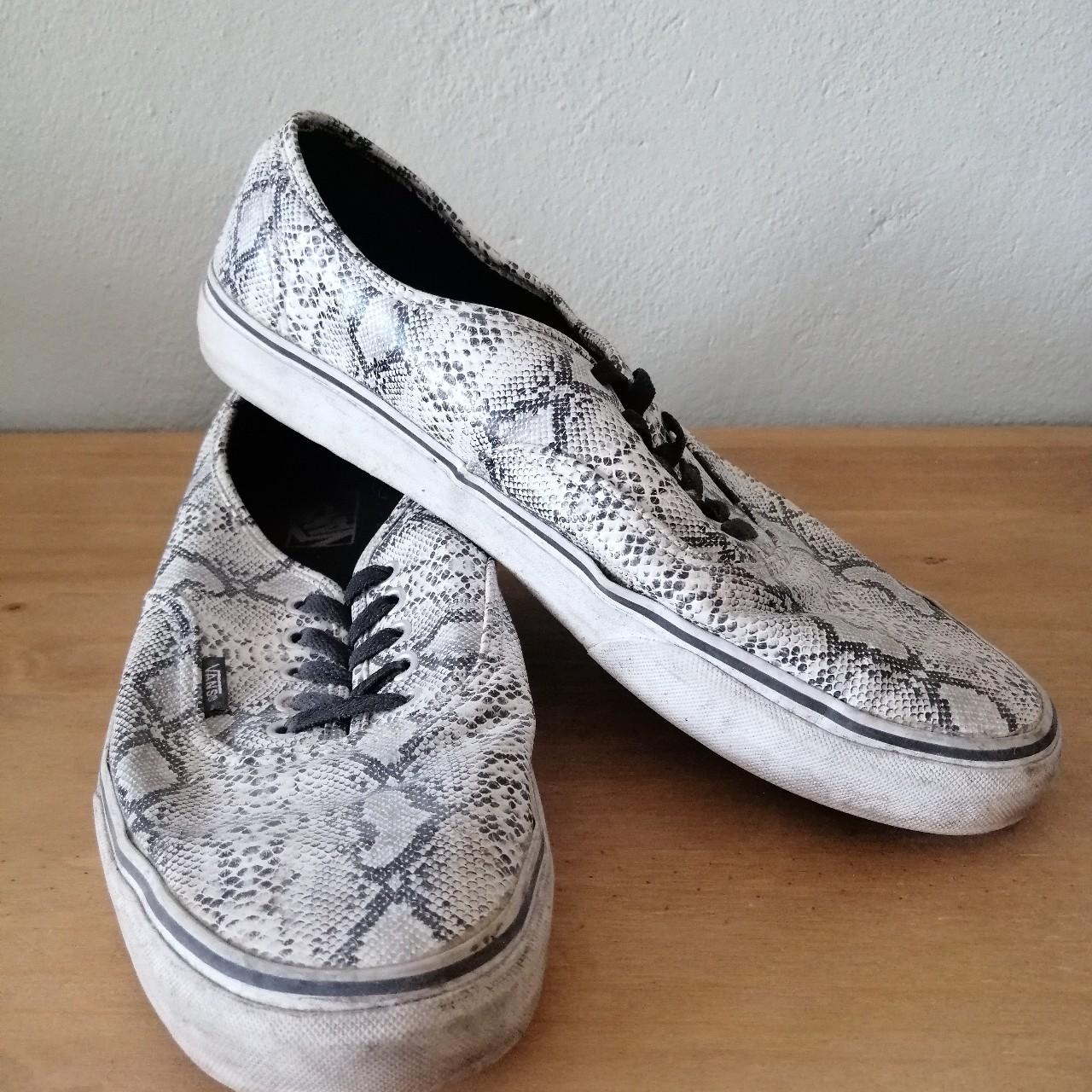 White snake print store vans