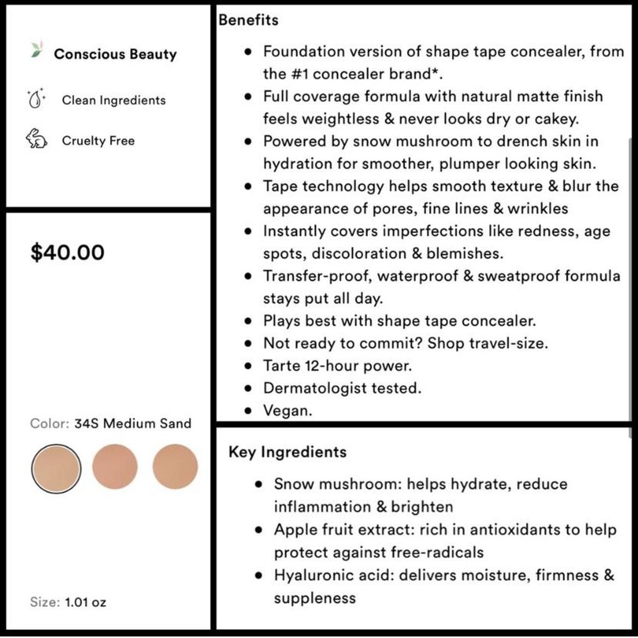 Product Image 3 - Tarte, Face Tape, High Performance