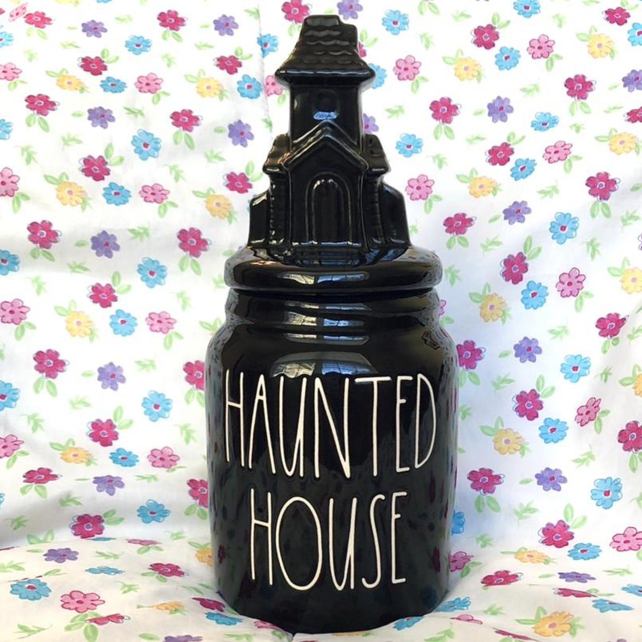 HAUNTED shops Halloween Canister