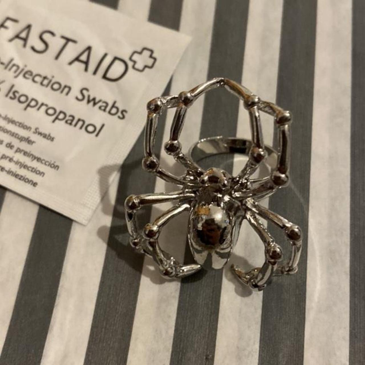 💀 Gothic spider ring 💀 🖤 Brand New, sterile wipe... Depop