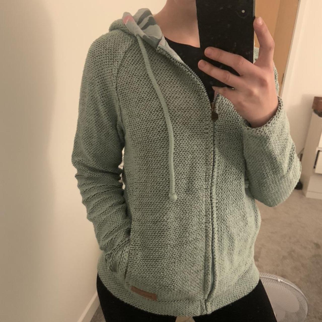 weird fish zip up hoodie