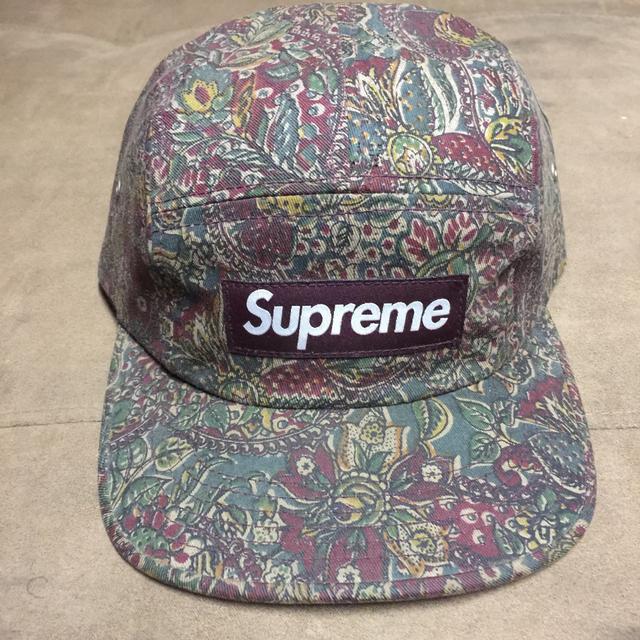 supreme paisley camp cap