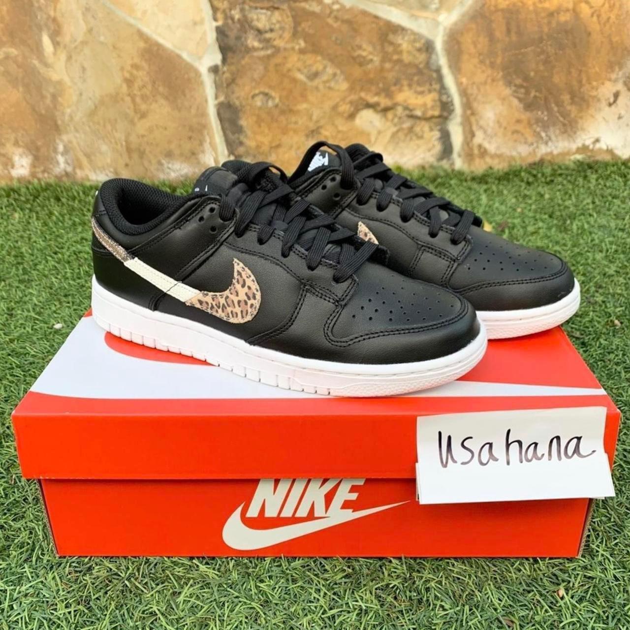 dunk low white leopard