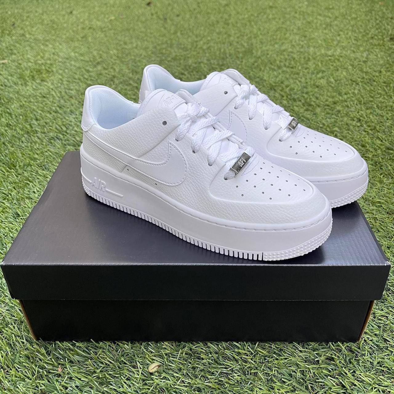 Nike Air Force 1 Sage low white Brand new Factory... - Depop