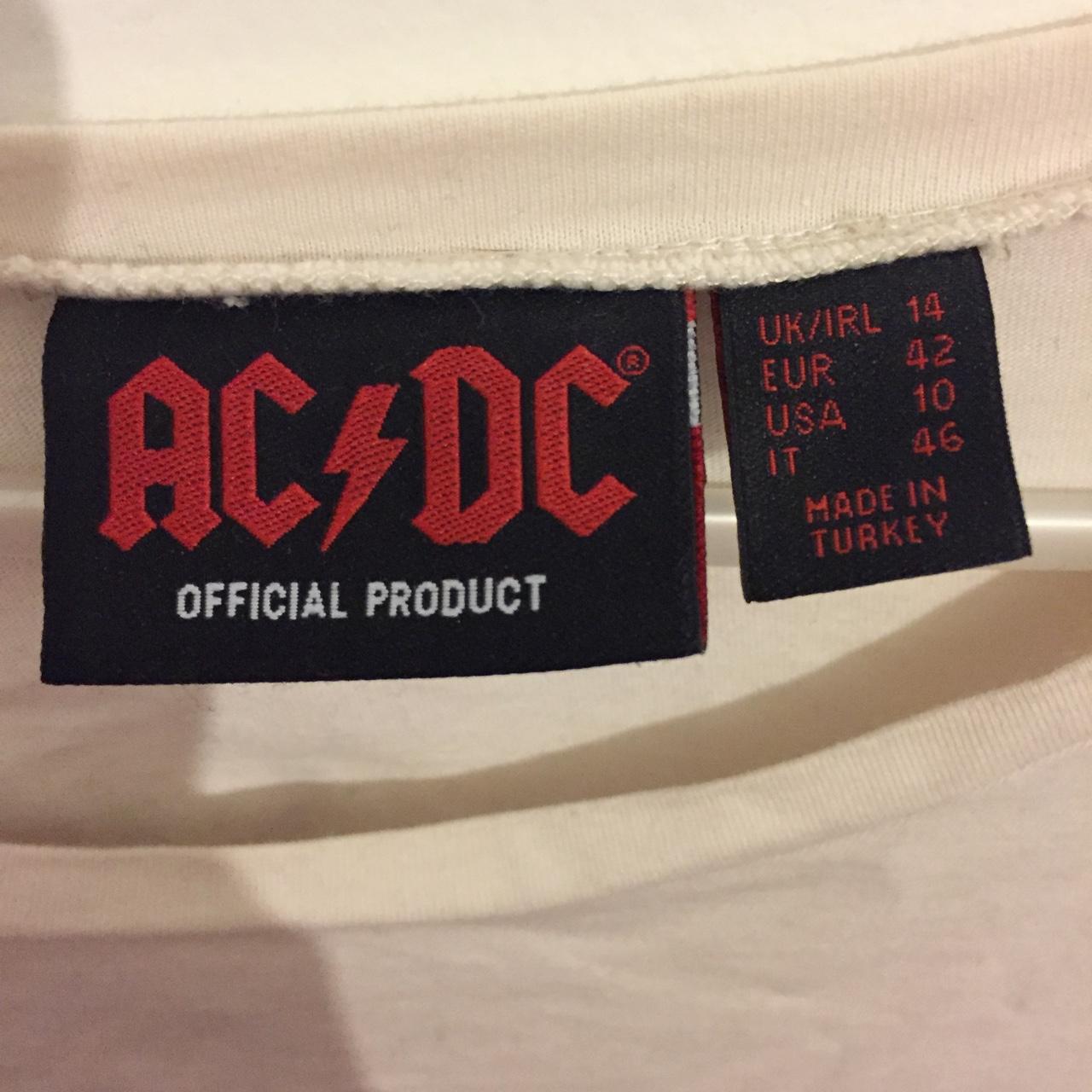 AC/DC crop top #acdc #summer #bandtee #croptop - Depop