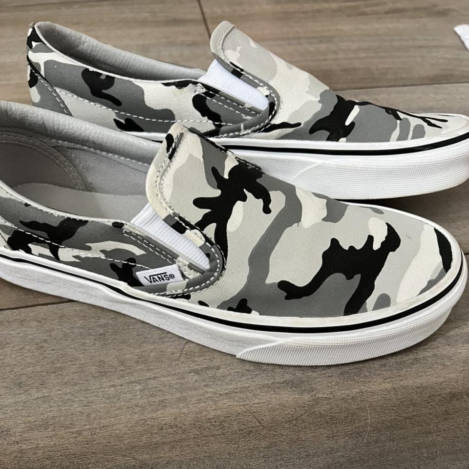 gray camouflage vans