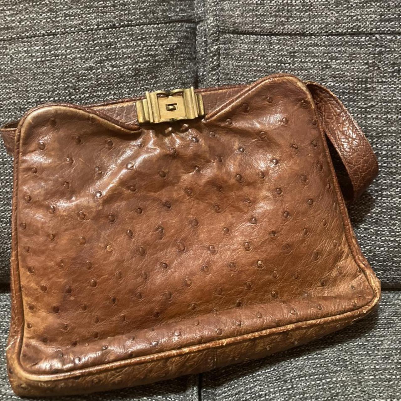 Genuine Louis Vuitton bag. Ostrich leather on - Depop