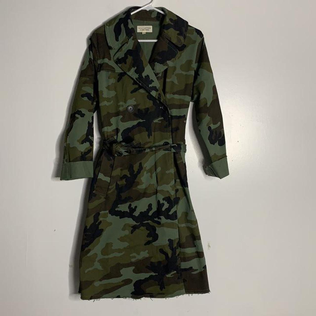 camo duster coat