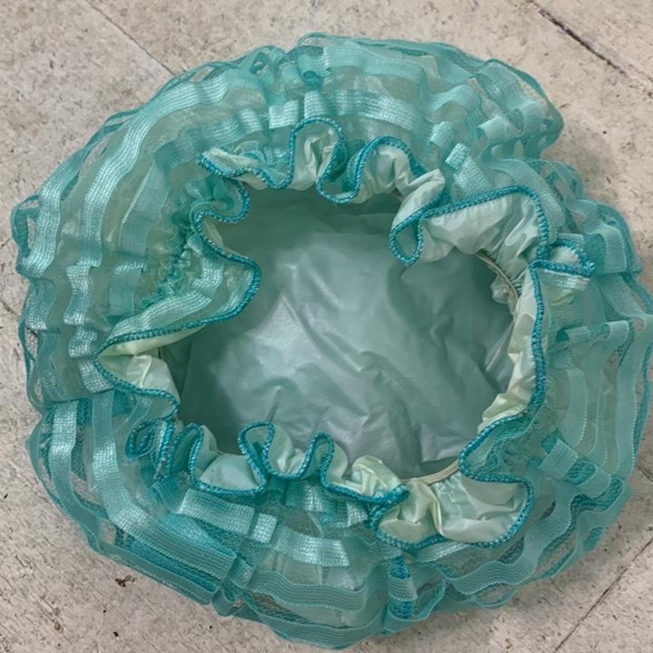 Vintage 1950s Bouffante Shower Cap In Plastic Case... Depop