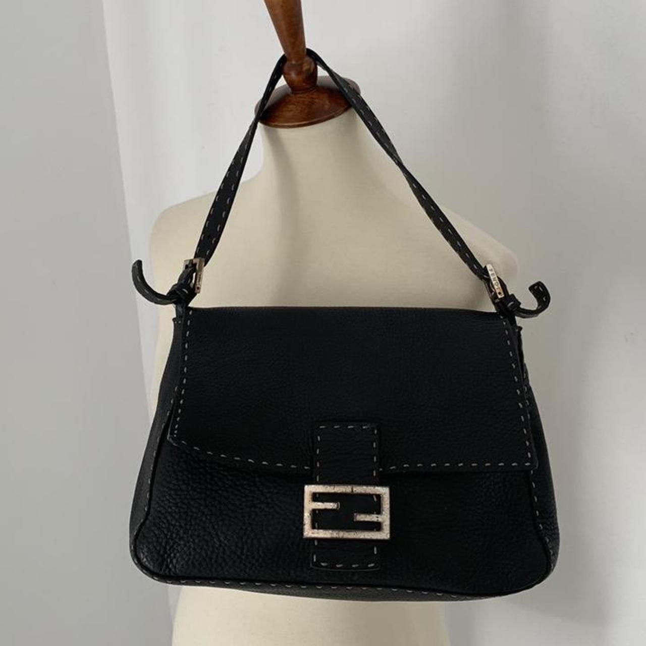 Vintage Authentic Fendi Black Shoulder Bag ... - Depop