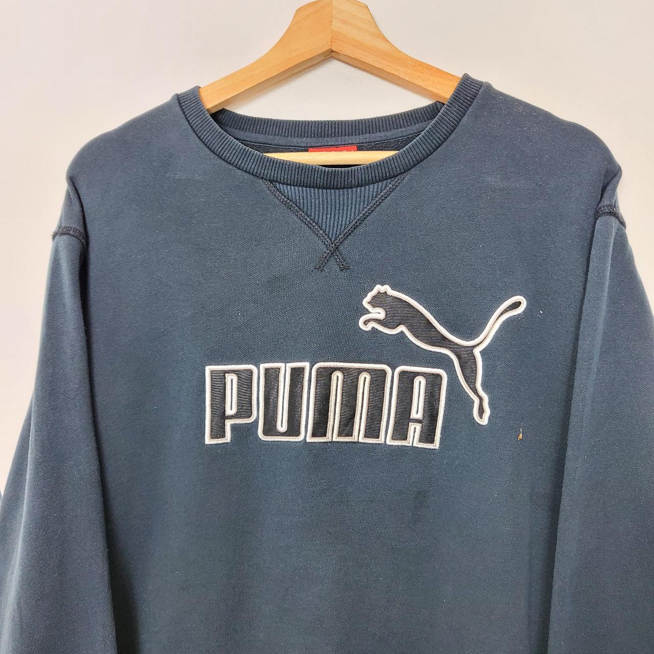 Vintage Puma sweatshirt Recommended Size L ️ Width... - Depop