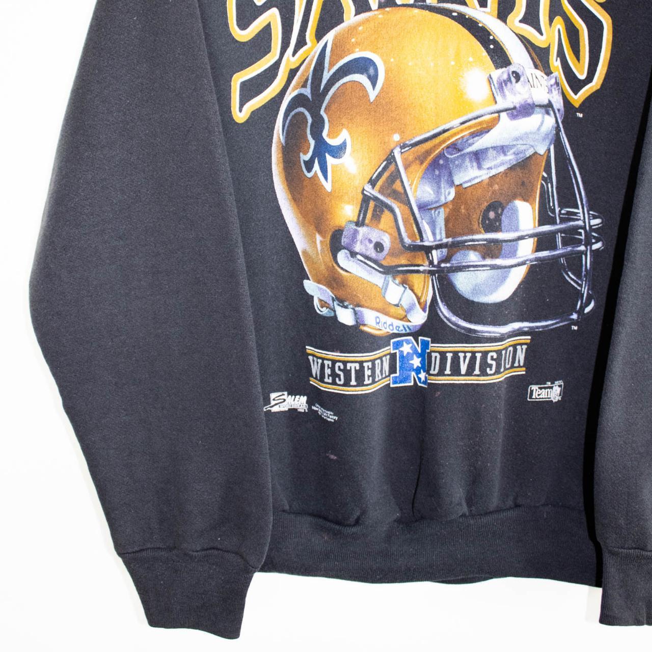 Vintage saints sweatshirt crew neck with gold - Depop