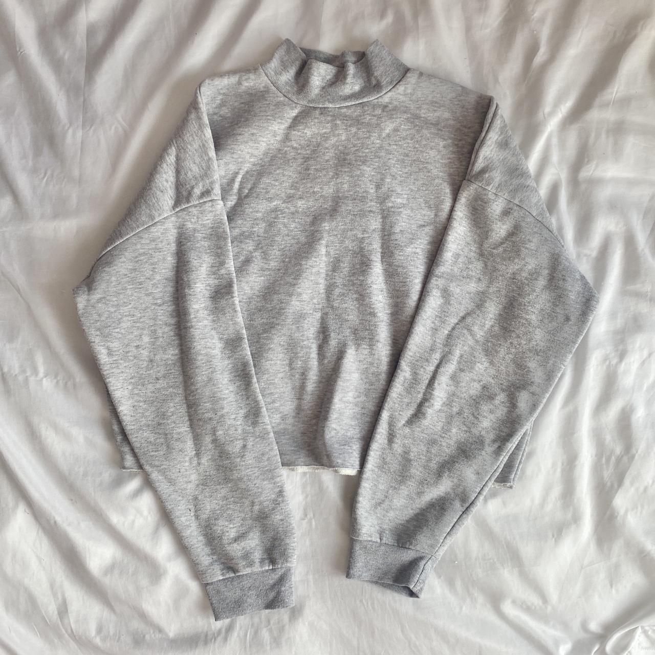 Primark Women's Grey And White Sweatshirt 