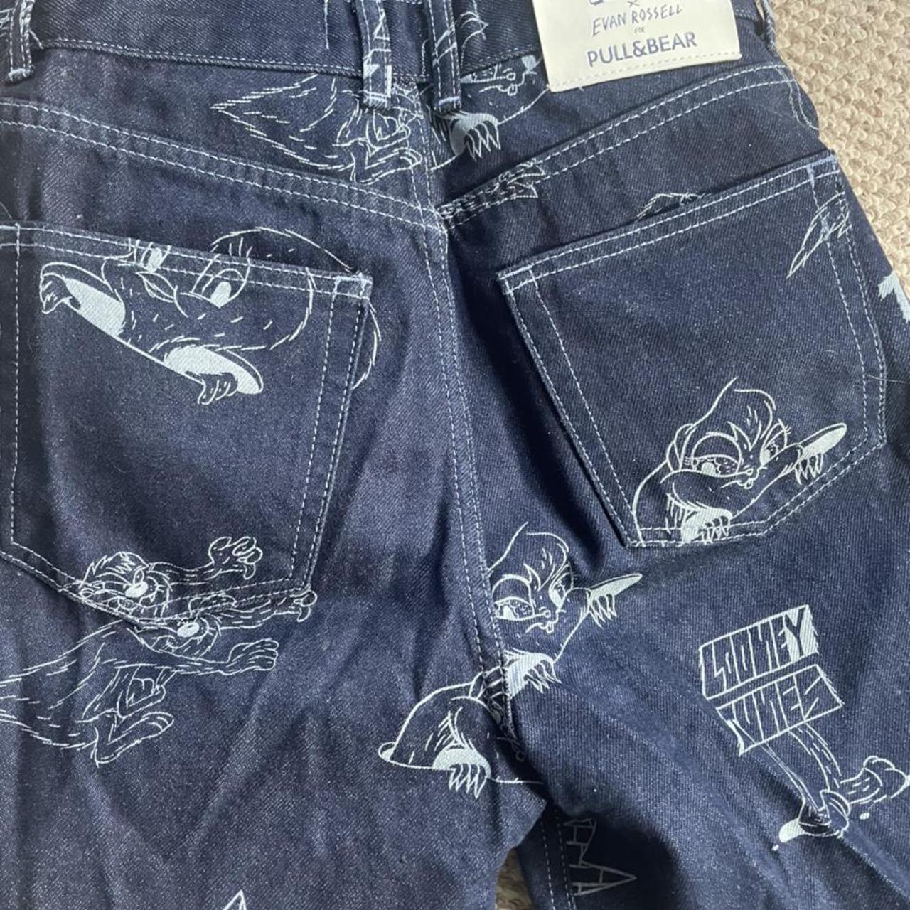 Pull & bear jeans Looney tunes Like new only worn... - Depop