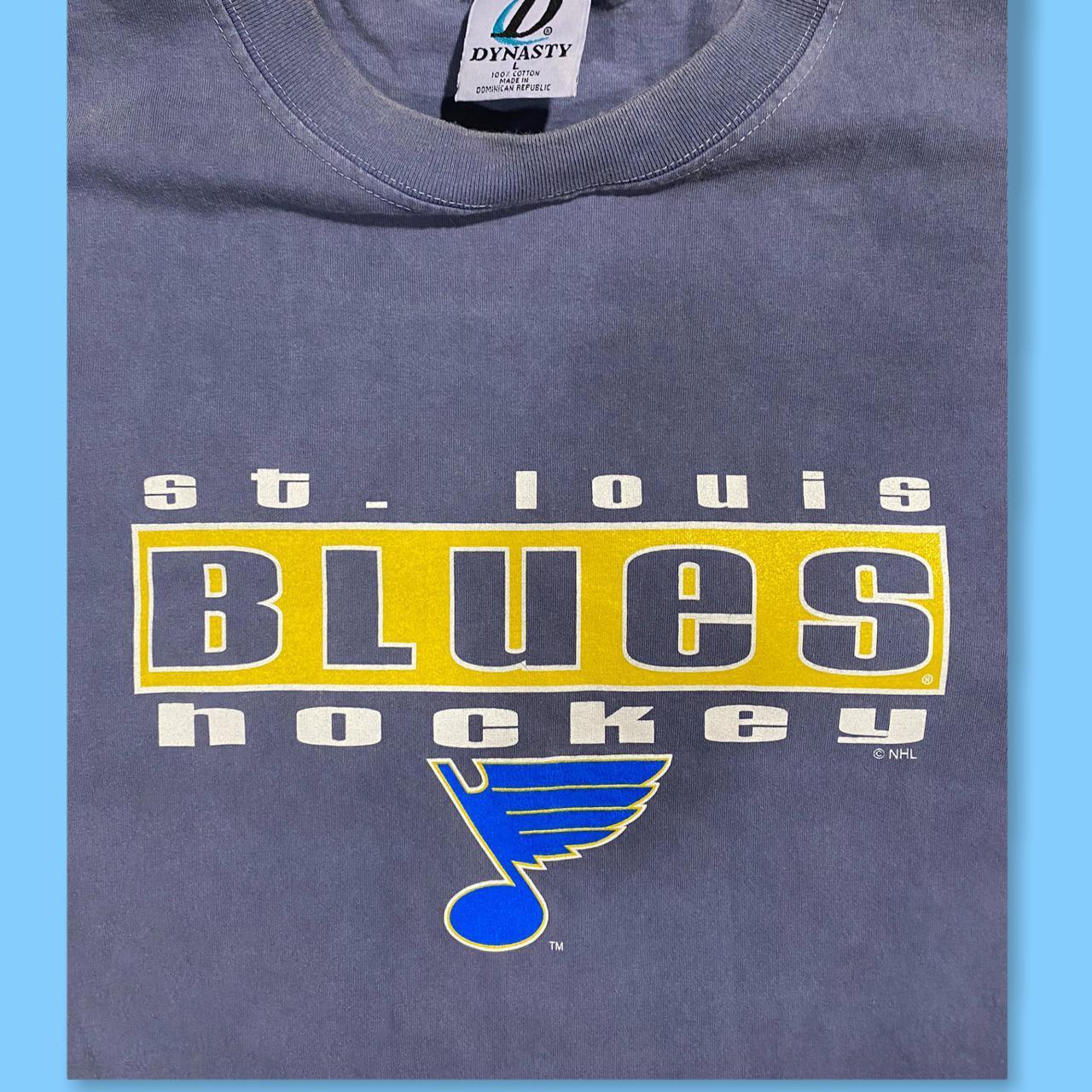 NHL St. Louis Blues Hockey 1990s Vintage Graphic - Depop