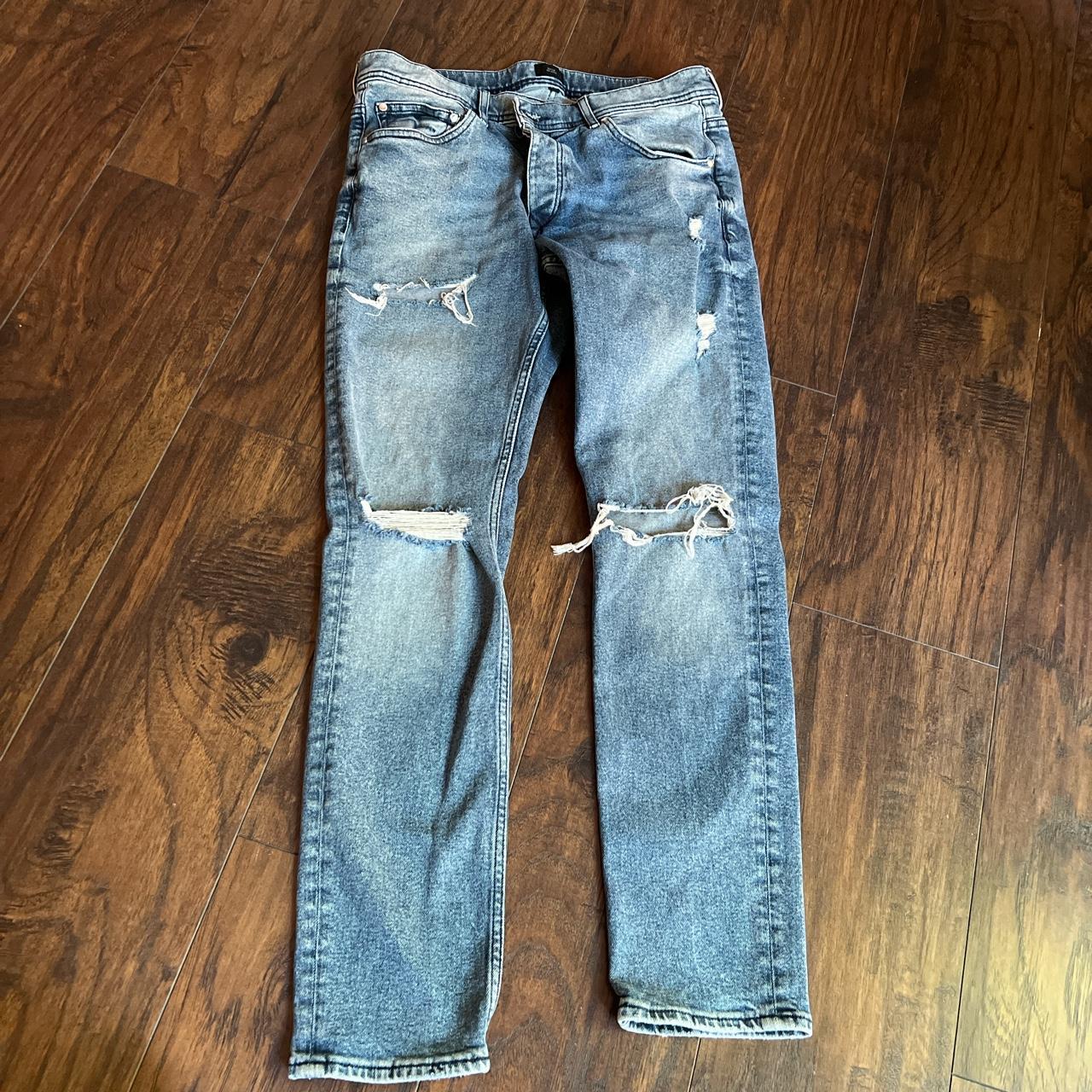 River Island Men's Blue Jeans | Depop