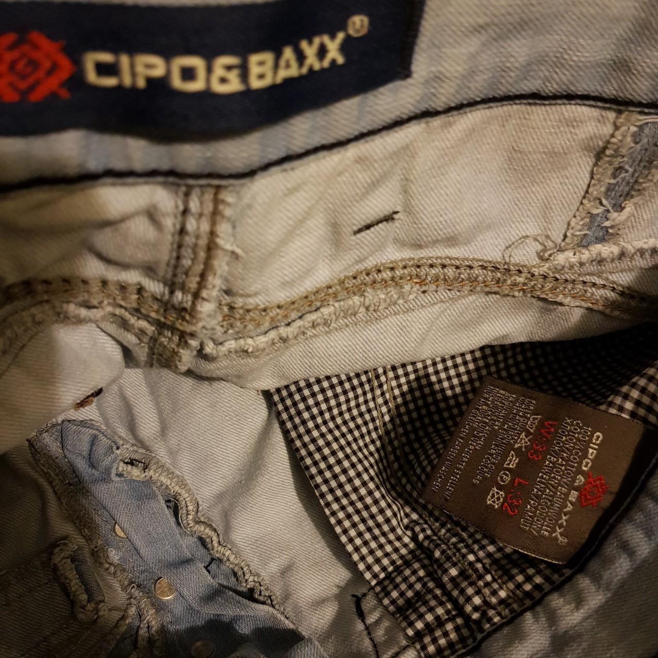 Vintage Cipo & Baxx Jeans in a pale light blue... - Depop