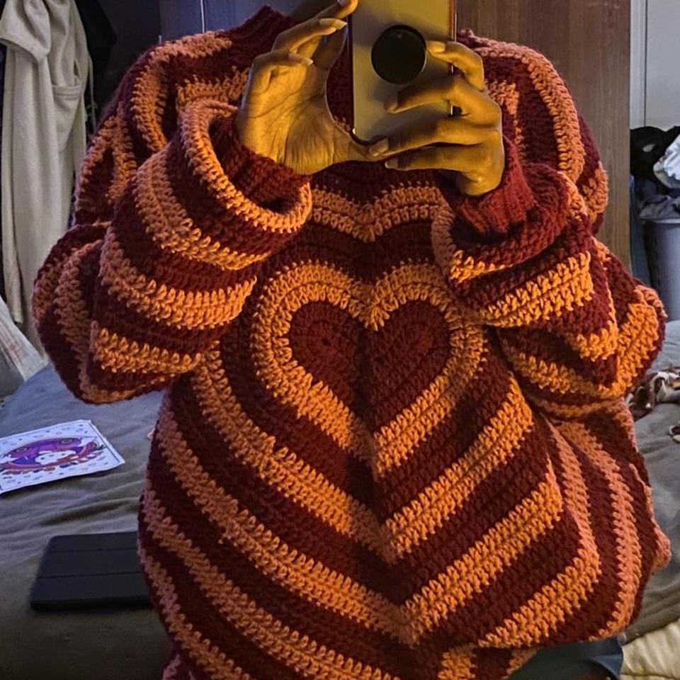 🌼Hand Crocheted Powerpuff Girl Heart Bag🌼 Can be - Depop