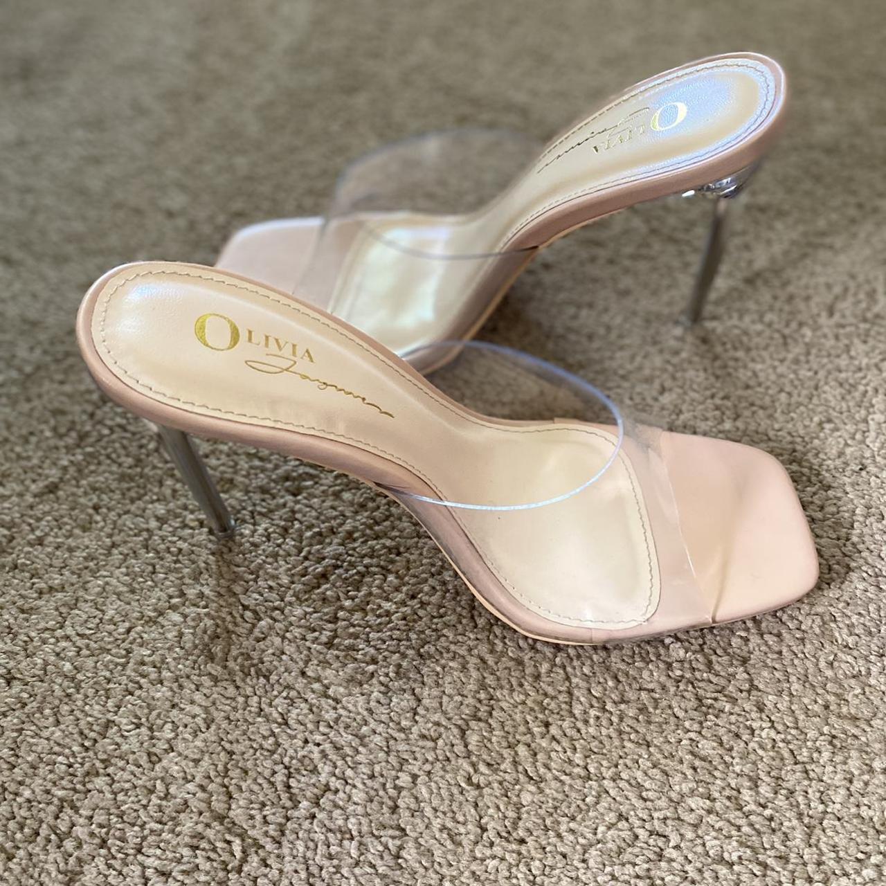 Cute clear heels best sale