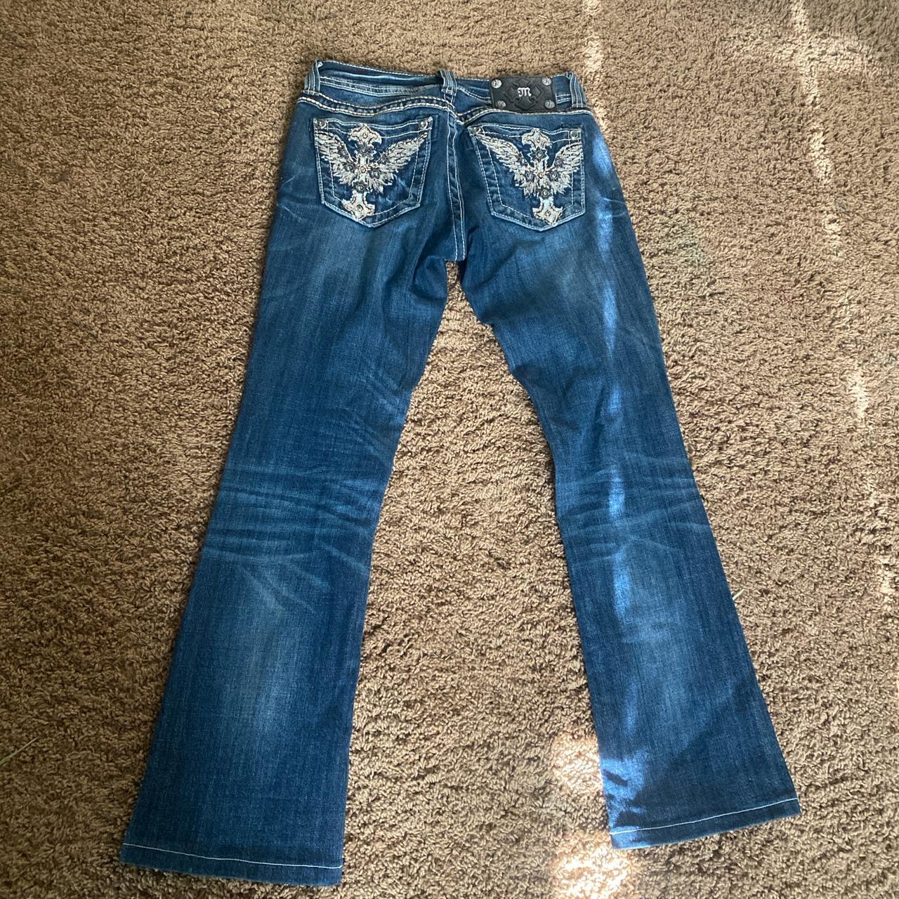 Miss me low rise bootcut jeans Never worn Message... - Depop