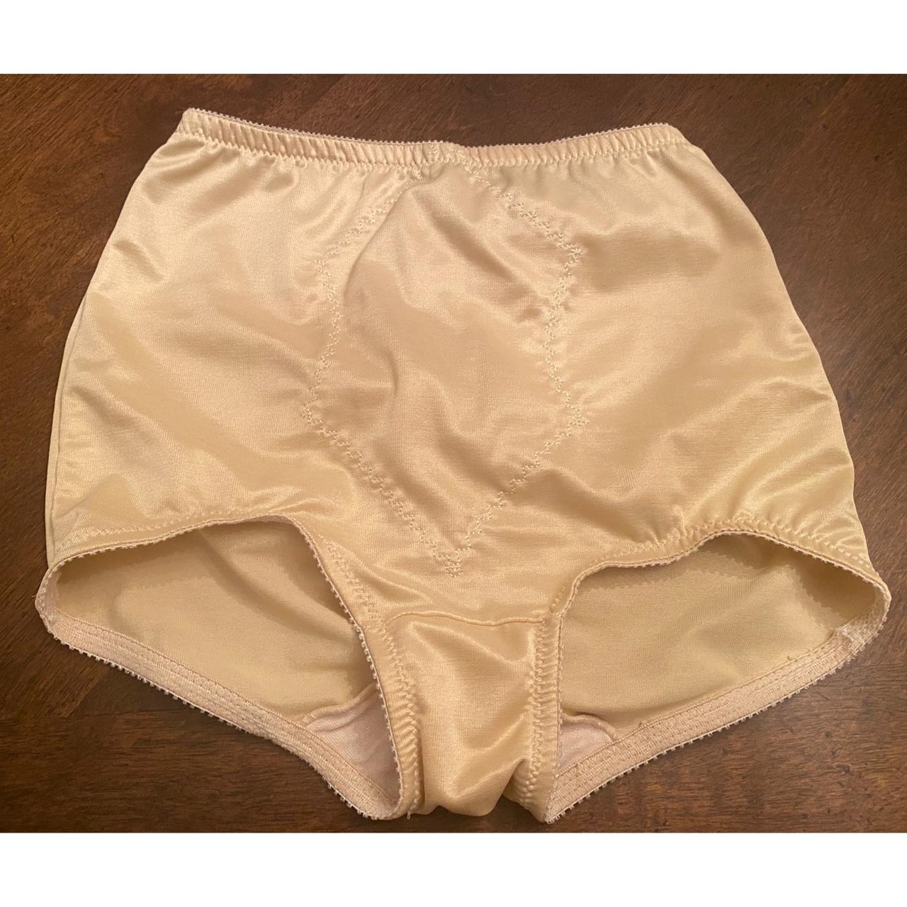 Women's hi waist shaper shorts in medium nude from - Depop