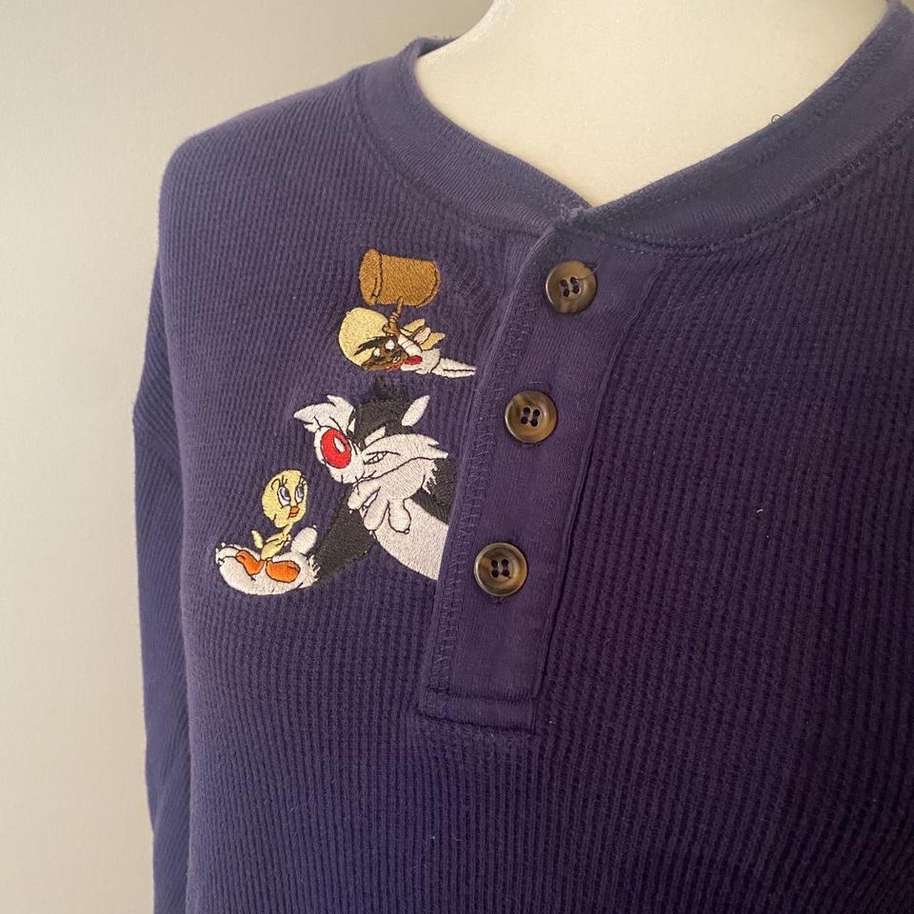 Looney Tunes Men's Navy and Yellow Nightwear Depop