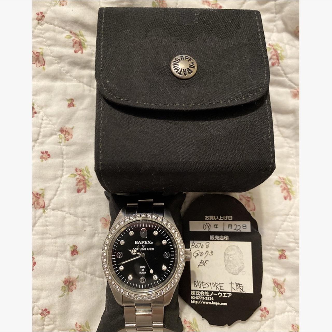 A Bathing Ape Big Face Swarovski Bapex (2008) Silver...