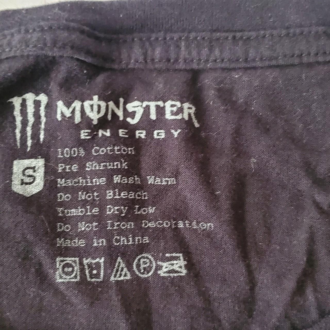 Monster Energy Shirt Size L but fits smaller more - Depop