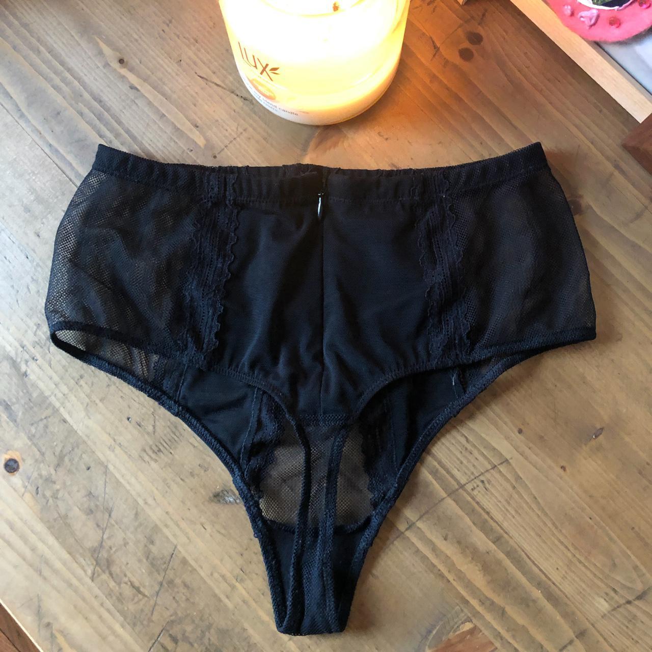 La Perla high waisted lace thong with zipper clasp... - Depop