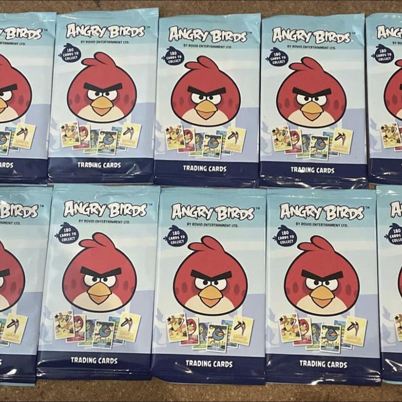 ANGRY BIRDS Trading Cards Pack New Sealed 10 Packs... - Depop