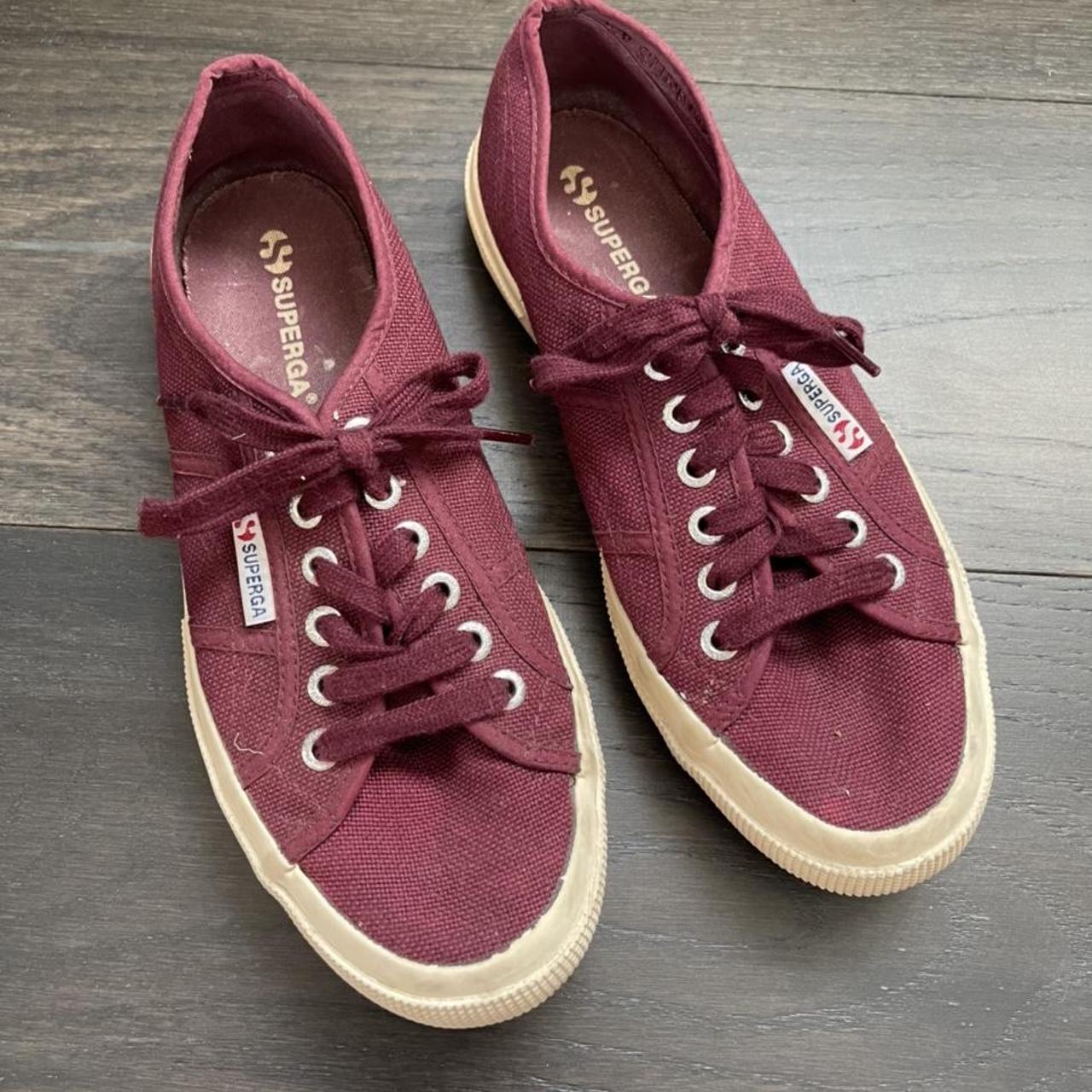 Superga burgundy sale