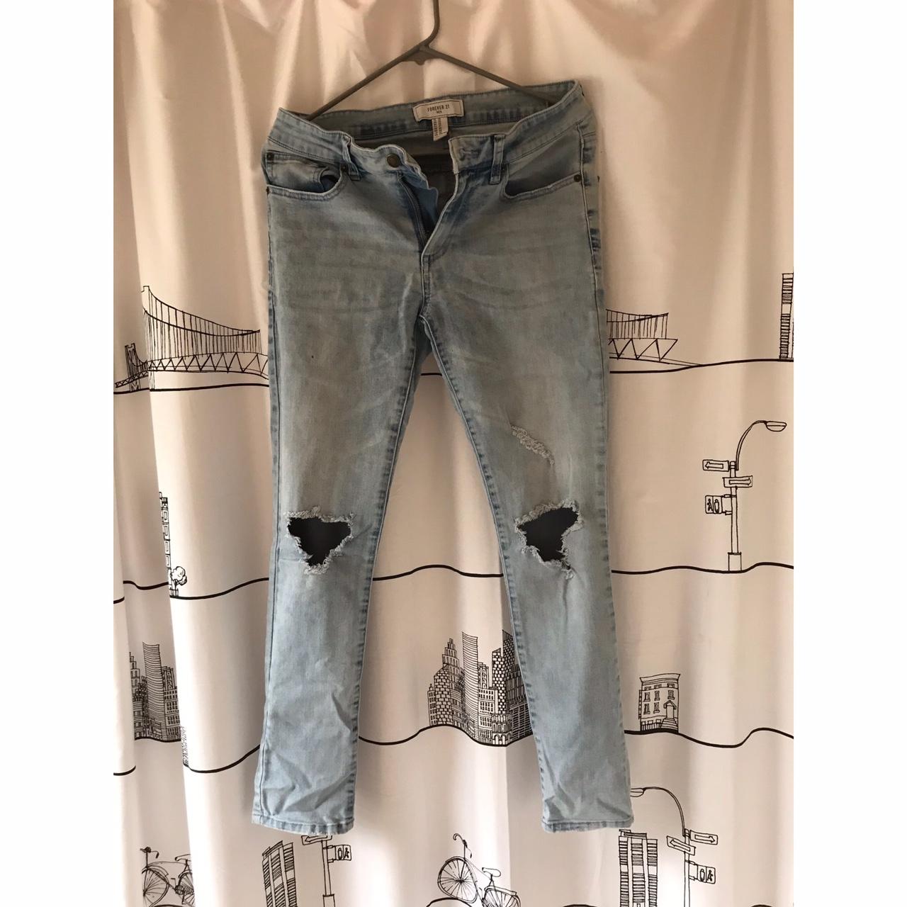 slim-stretch-jeans-the-tag-says-forever-21-men-i-depop