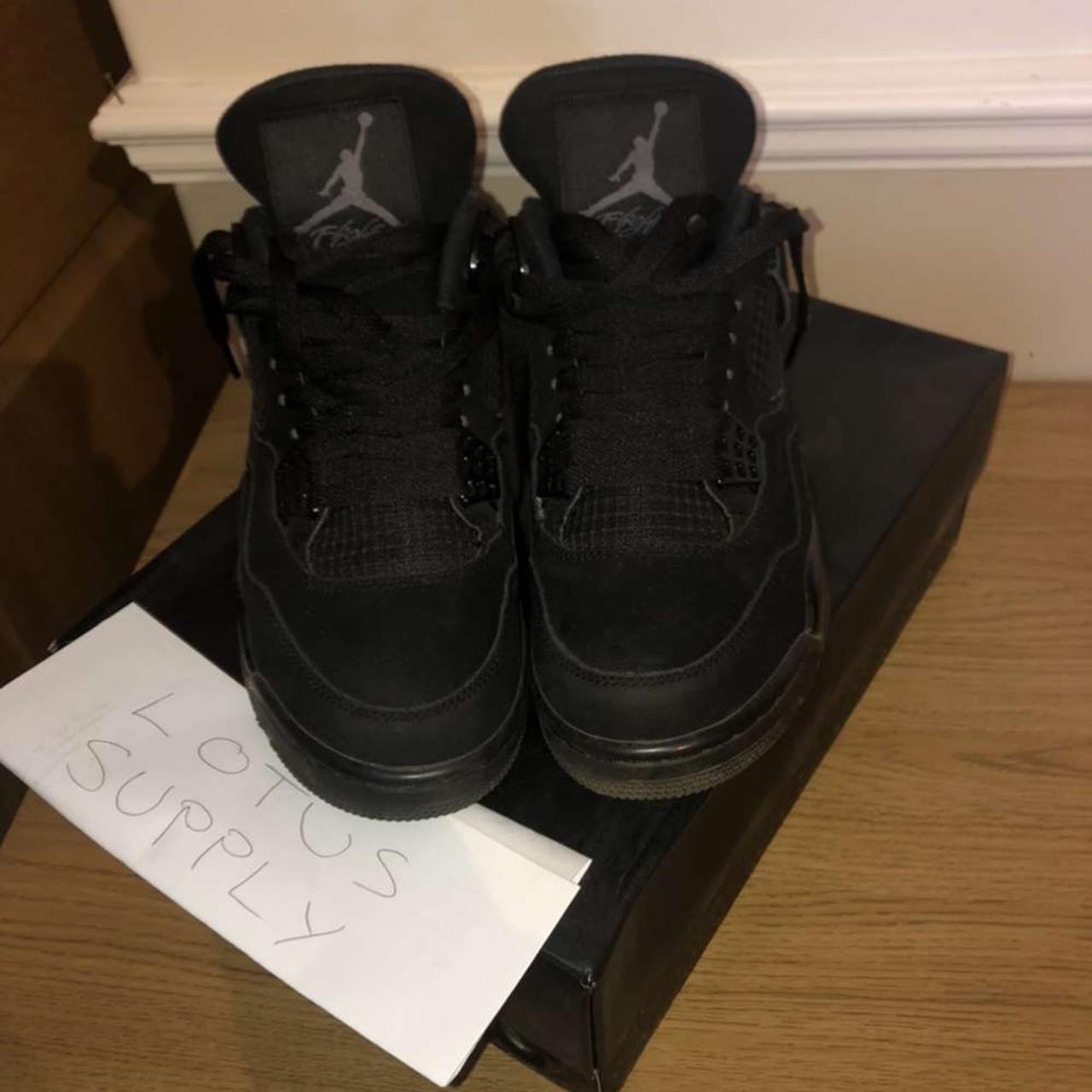 JORDAN 4 - BLACK CAT UK SIZES... - Depop