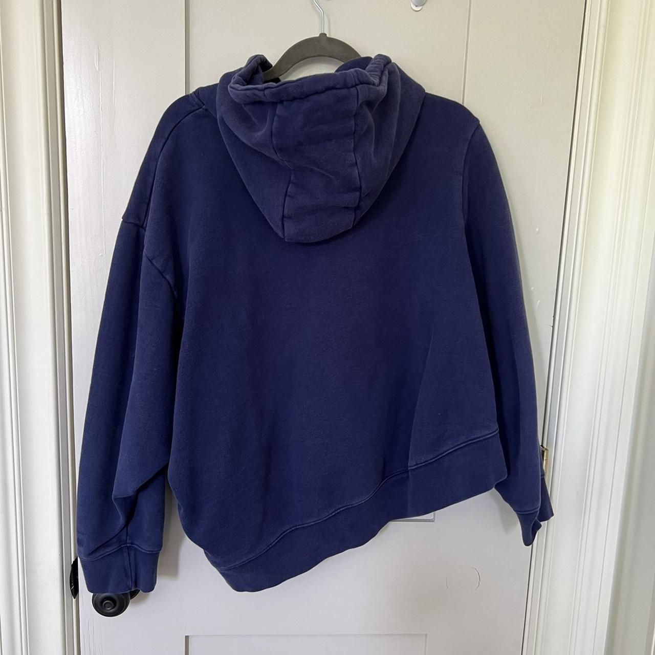Product Image 2 - Martine Rose Navy Asymmetrical Hoodie

In