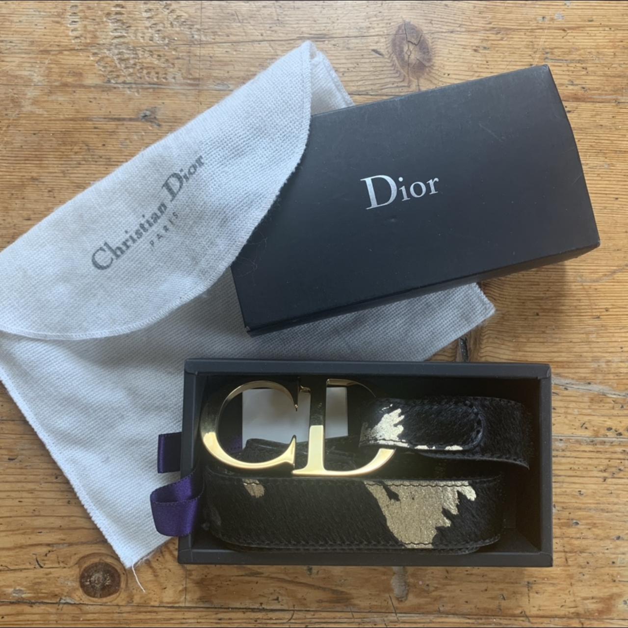 Dior belt with Velcro fasten. Size 75 (75cm waist),... - Depop