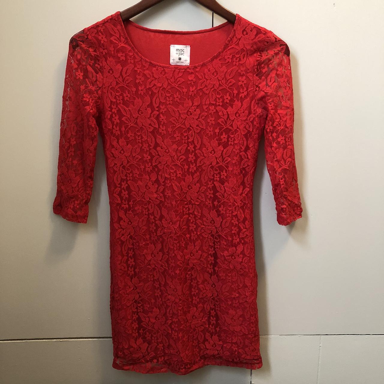 Macy's Women's Red Dress Depop
