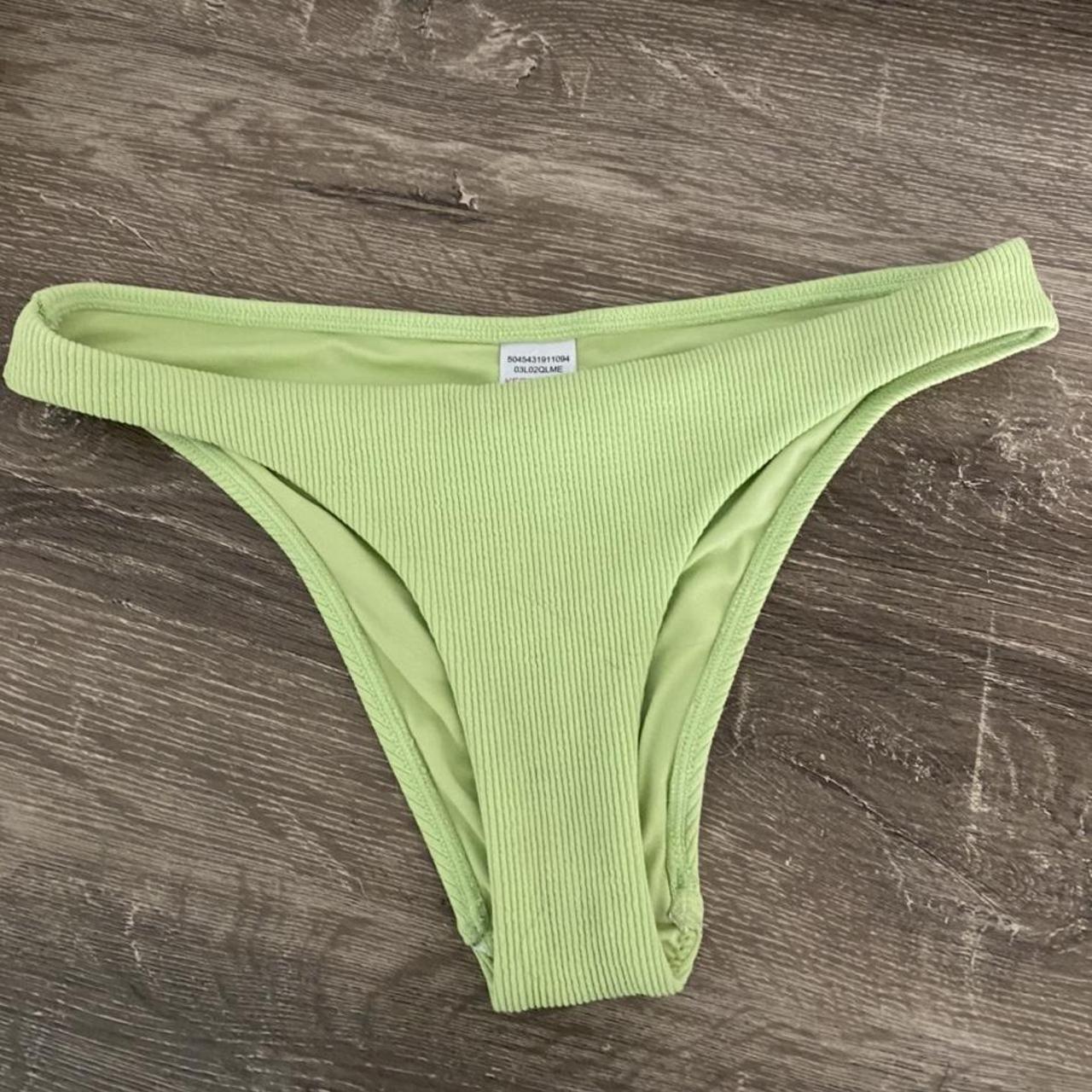 TOPSHOP bikini bottoms. Green cheeky bottoms. Size 2... - Depop