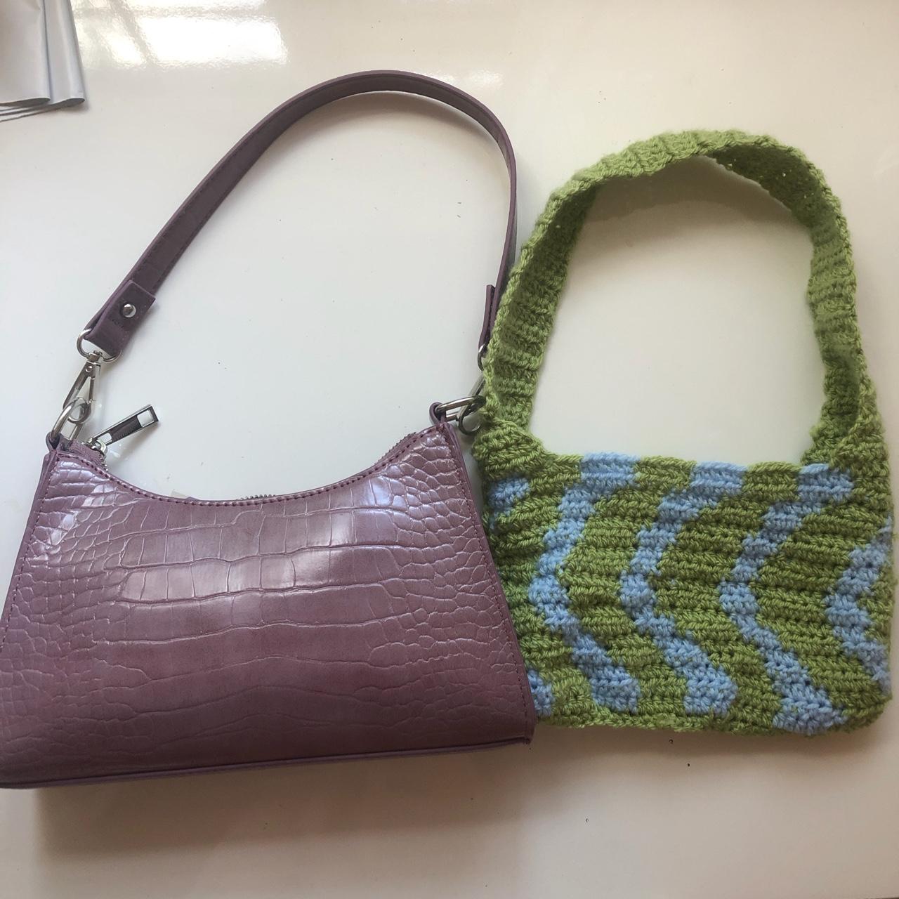 Crochet Multicolored Chunky y2k bag! ~$25~ FREE - Depop