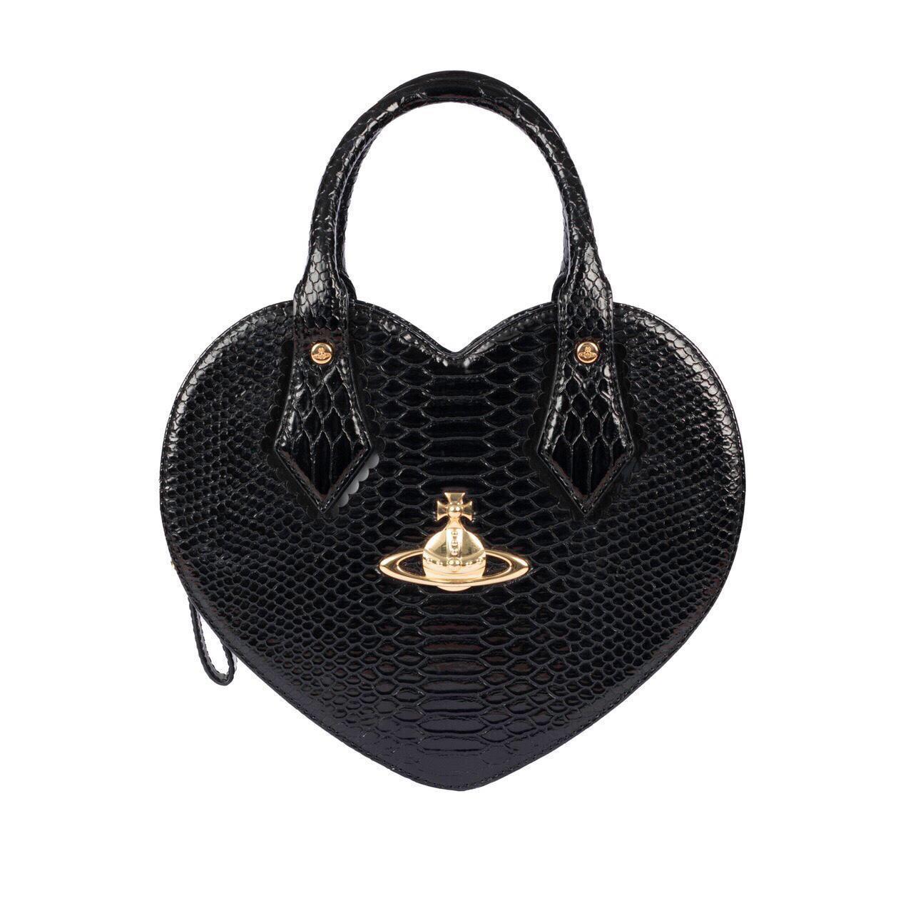 Vivienne Westwood Heart Bag Chancery Black with... - Depop