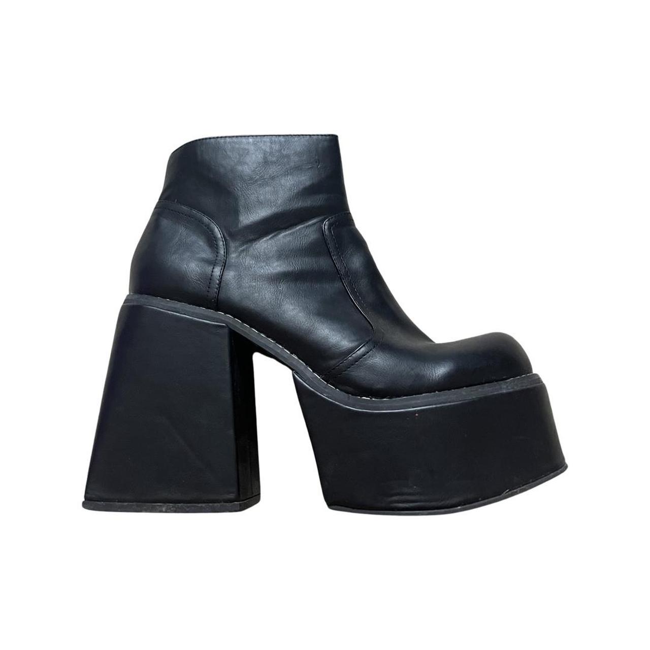 black platform boots men