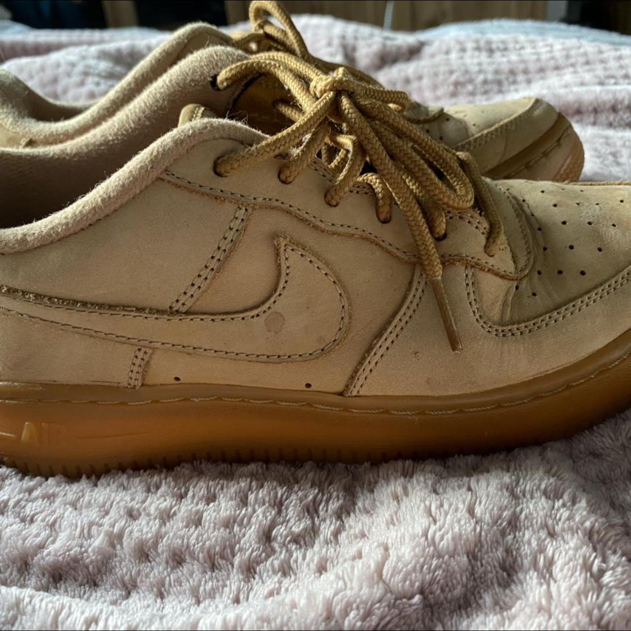 tan suede air force ones
